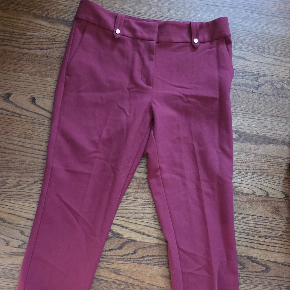 Ann Taylor LOFT Slim Brick Red Pants Size 8